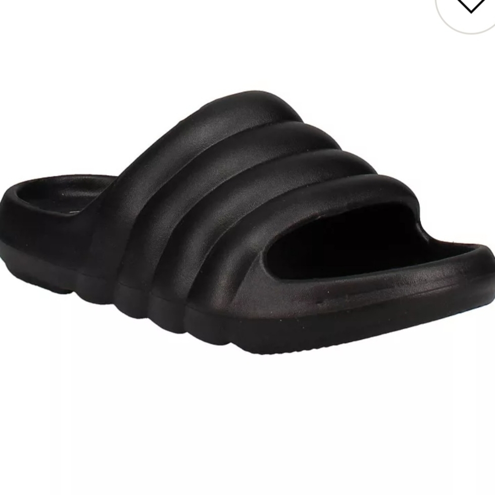 Black Slide Sandals